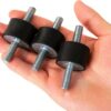 ZIQI Rubber Vibration Isolator Mounts Universal Fit Black-3