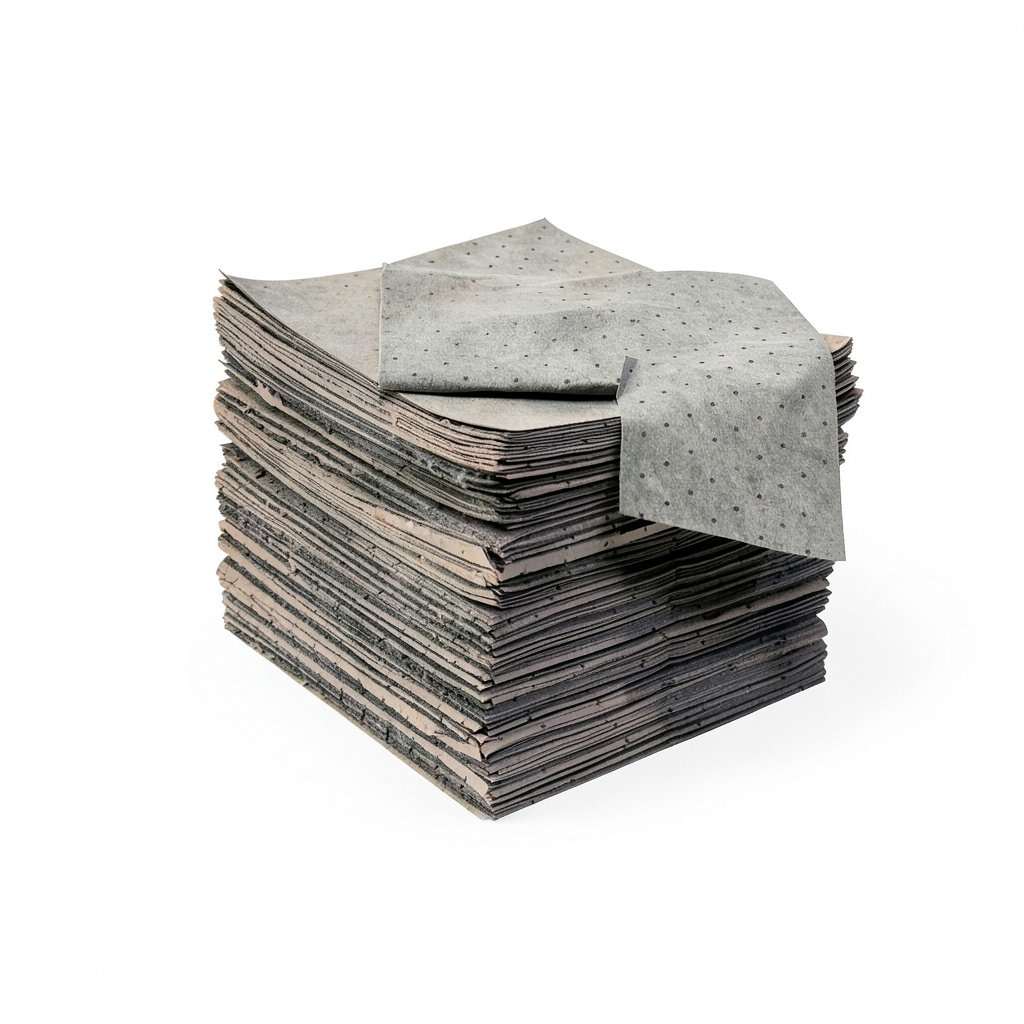 FyterTech absorbent pads in use on a workshop floor