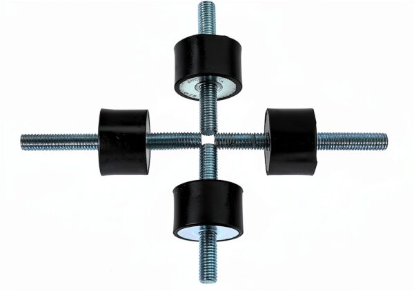 ZIQI Rubber Vibration Isolator Mounts Universal Fit Black-4