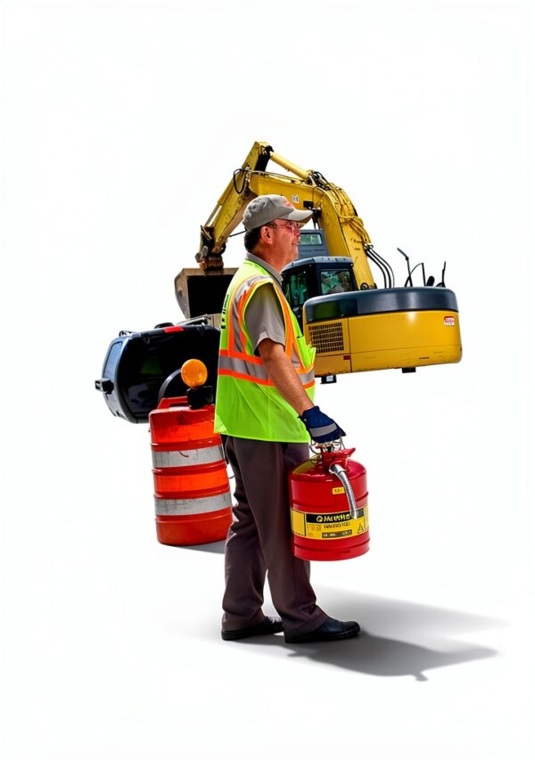 Justrite Gasoline Safety Can Fire Resistant Portable-1