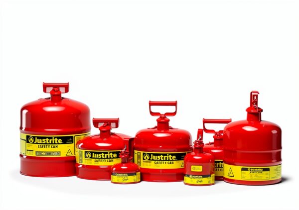 Justrite Gasoline Safety Can Fire Resistant Portable-4