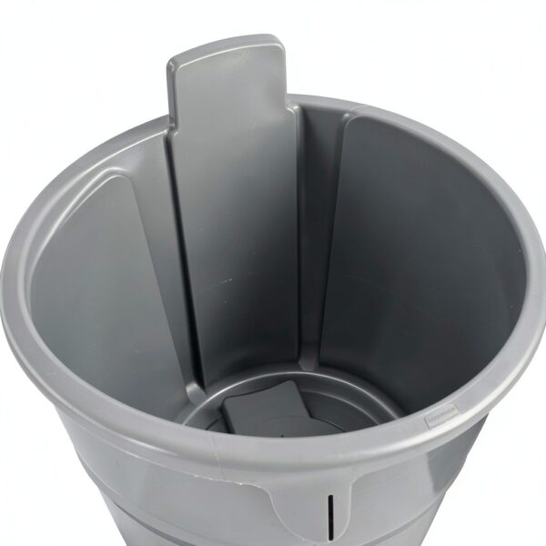 Rubbermaid Commercial Biohazard Waste Container FG265500GRAY-2