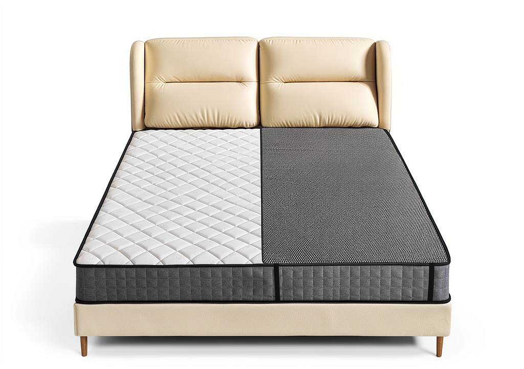 CAIGAEUO grounding mat placed on a bed for sleep improvement