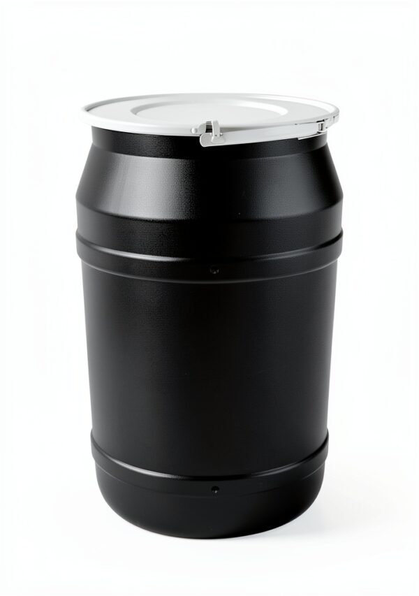 Eagle 55 Gallon Drum Hazardous Material Storage Black-1