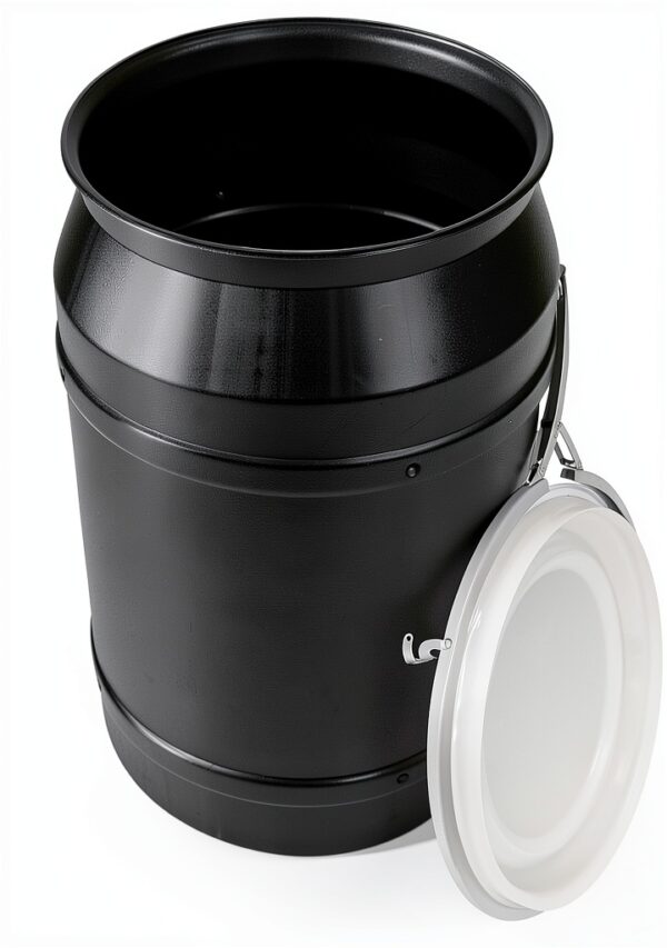 Eagle 55 Gallon Drum Hazardous Material Storage Black-3