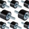 ZIQI Rubber Vibration Isolator Mounts Universal Fit Black-0