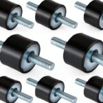 ZIQI Rubber Vibration Isolator Mounts Universal Fit Black-0