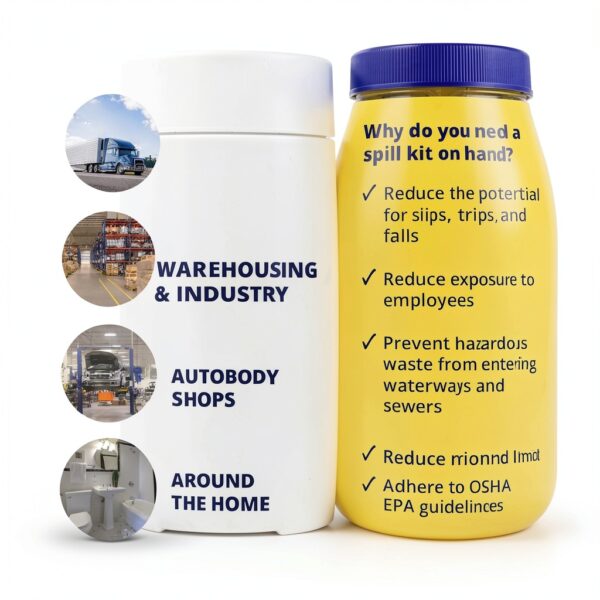 Awarehousefull Spill Kit Absorbent Pads Socks Industrial-8