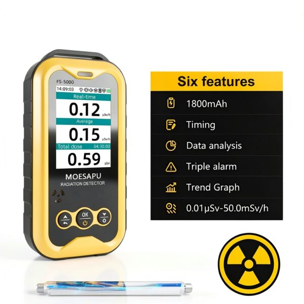 MOESAPU FS-5000 Geiger Counter Radiation Detector Portable-2