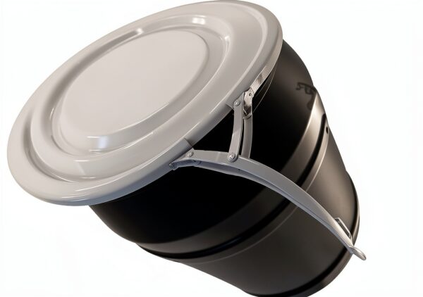 Eagle 55 Gallon Drum Hazardous Material Storage Black-5