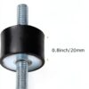 ZIQI Rubber Vibration Isolator Mounts Universal Fit Black-1