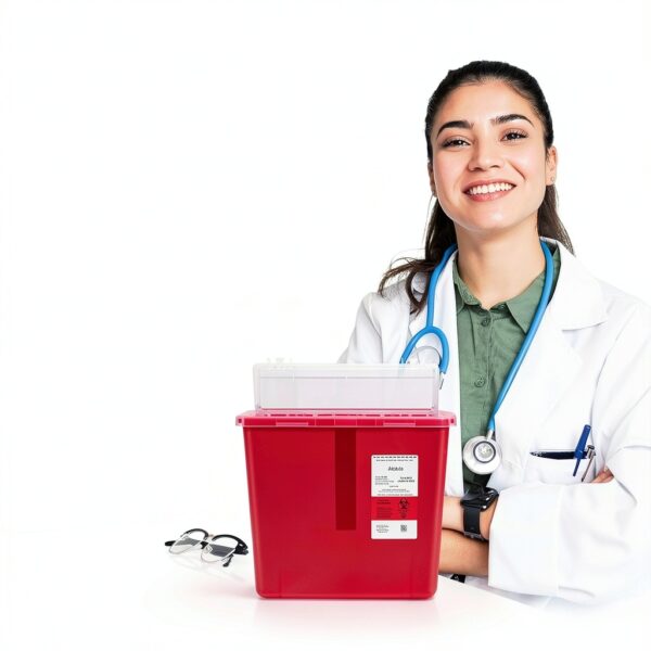 Alcedo Sharps Container Durable Puncture Resistant Medical-7