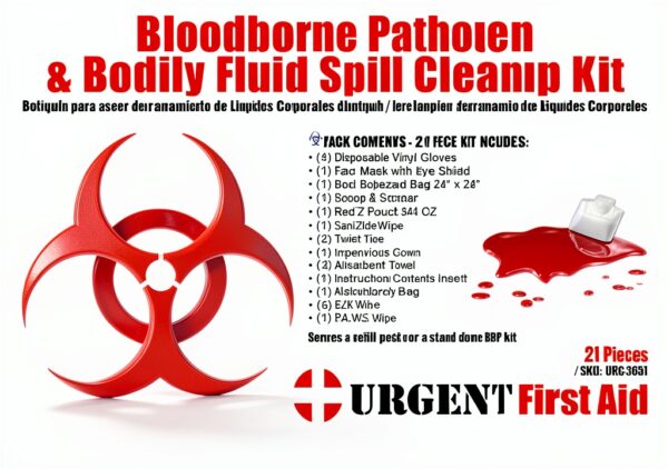Lab Spill Response Kit BBP Refill USA Made OSHA Compliant-3