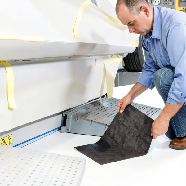 New Pig Oil Absorbing Pads Durable Polypropylene Spill-1