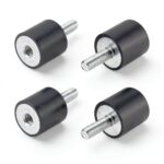 Uxcell Rubber Vibration Mounts M6 Universal Design-0