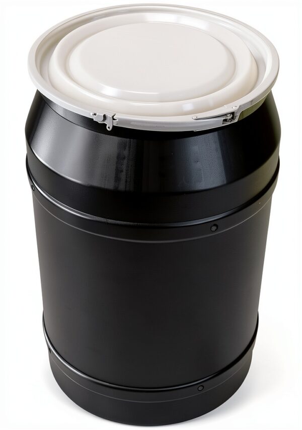 Eagle 55 Gallon Drum Hazardous Material Storage Black-2