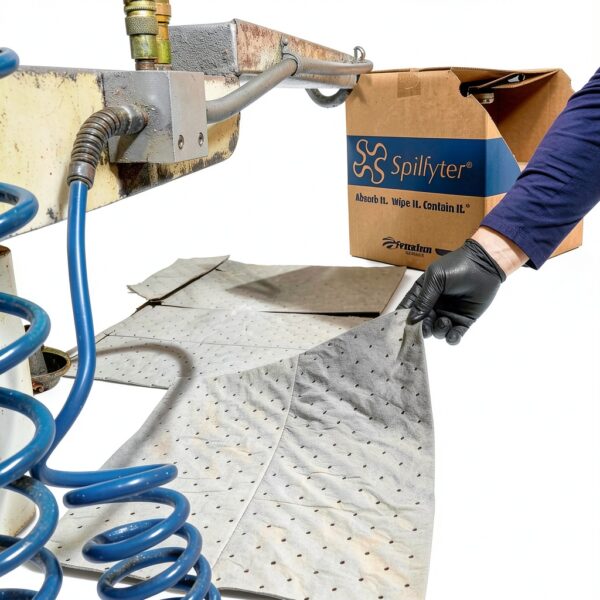 NPS Corp Spill Control Pads Absorbent Durable Industrial Use-6