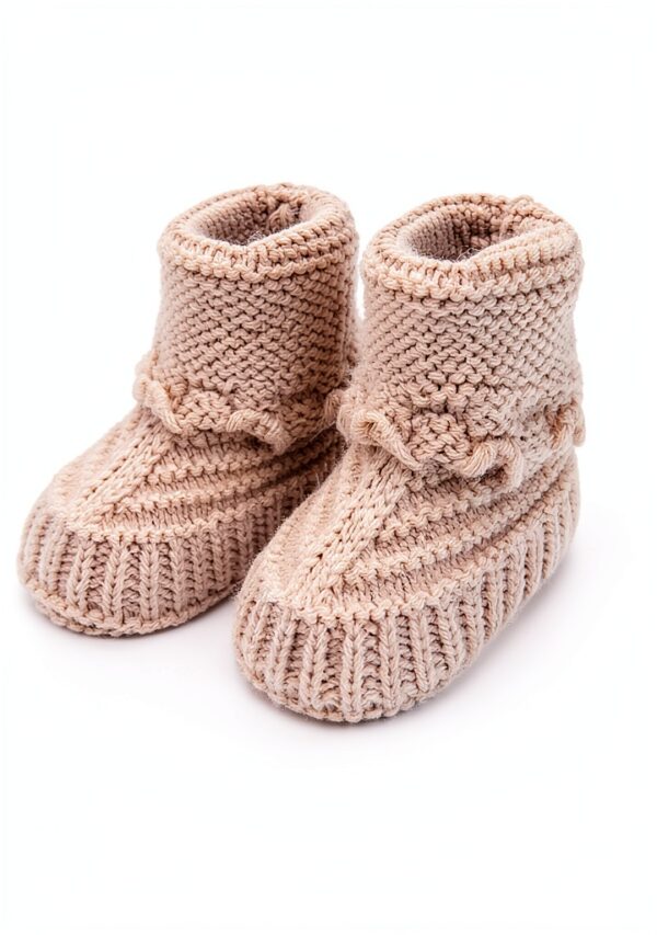 Handcrafted Baby Booties Soft Cotton Infant Booties Style1-2