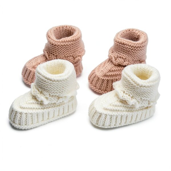 Handcrafted Baby Booties Soft Cotton Infant Booties Style1-7