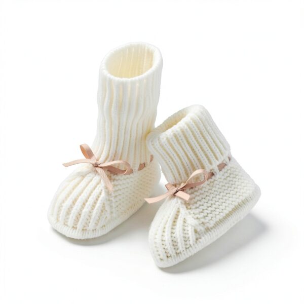 Baby Booties Soft Cotton Infant Shoes Skyblue Classic-3