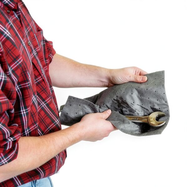 New Pig Oil Absorbing Pads Durable Polypropylene Spill-2