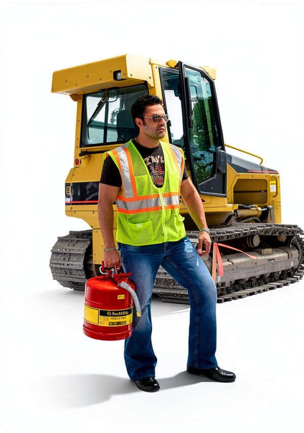 Justrite Gasoline Safety Can Fire Resistant Portable-2