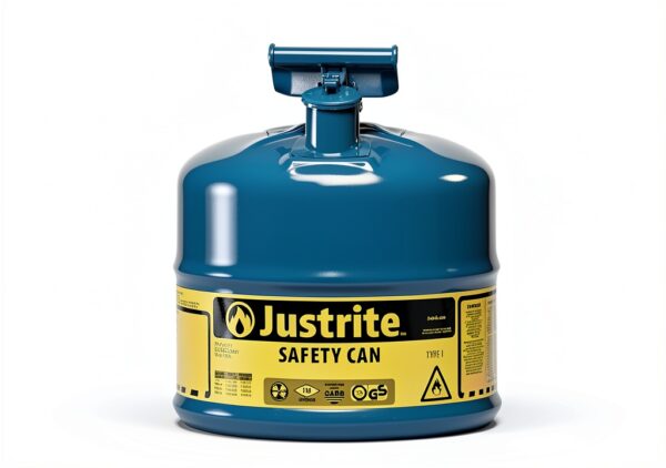 Justrite Gasoline Safety Can Fire Resistant Portable-3