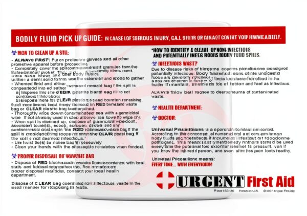 Lab Spill Response Kit BBP Refill USA Made OSHA Compliant-4