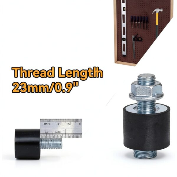 YIEHRNS Rubber Stud Shock Absorber Metal Universal Fit-3