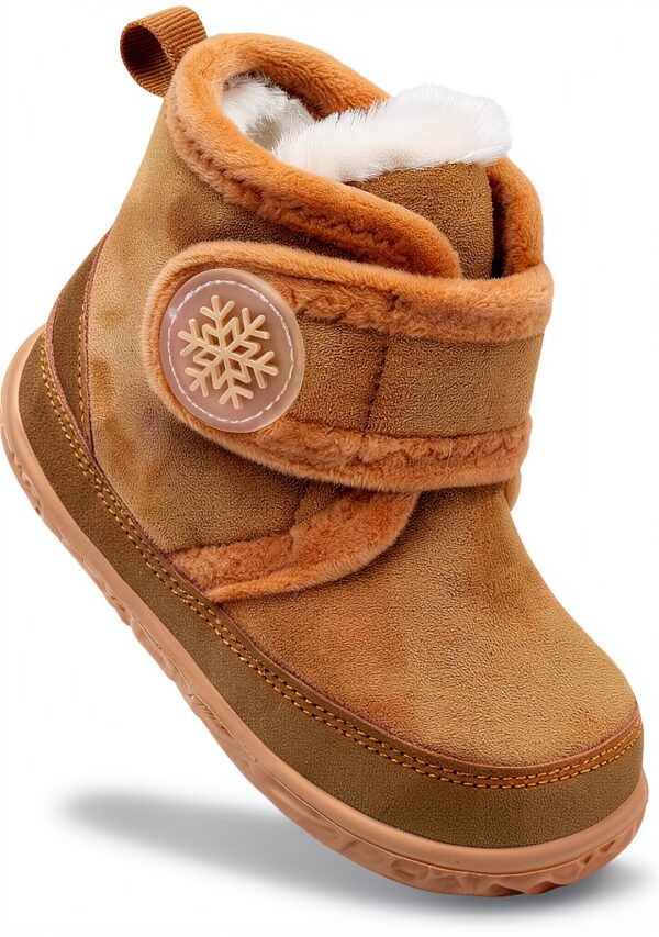 Toddler Slippers Faux Fur Lined Lightweight EVA Sole Kids-0