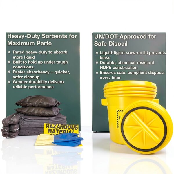 Awarehousefull Spill Kit Absorbent Pads Socks Industrial-1