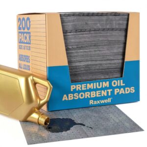 Raxwell Spill Control Pads Heavy Duty Absorption Lint Free-0