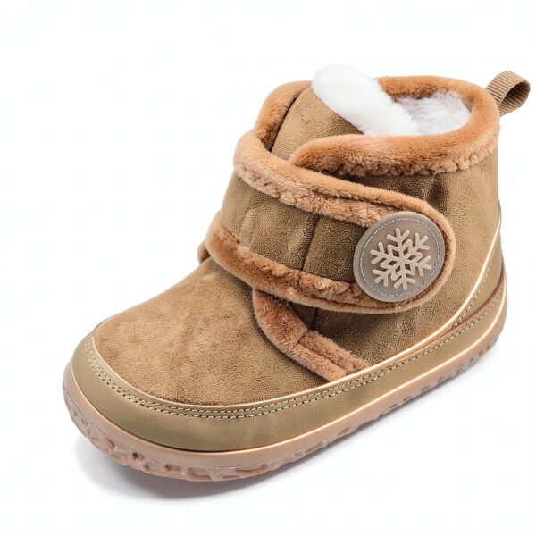 Toddler Slippers Faux Fur Lined Lightweight EVA Sole Kids-1