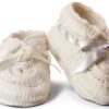 Jefferies Socks Baby Booties Hand Knit Crochet Newborn Girls-0