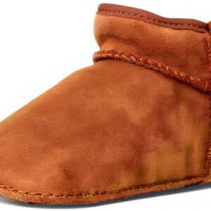 UGG Infant Boots Suede Wool Lined Chestnut Black Peony-0