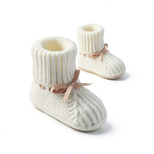 Baby Booties Soft Cotton Infant Shoes Skyblue Classic-4