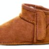 UGG Infant Boots Suede Wool Lined Chestnut Black Peony-3
