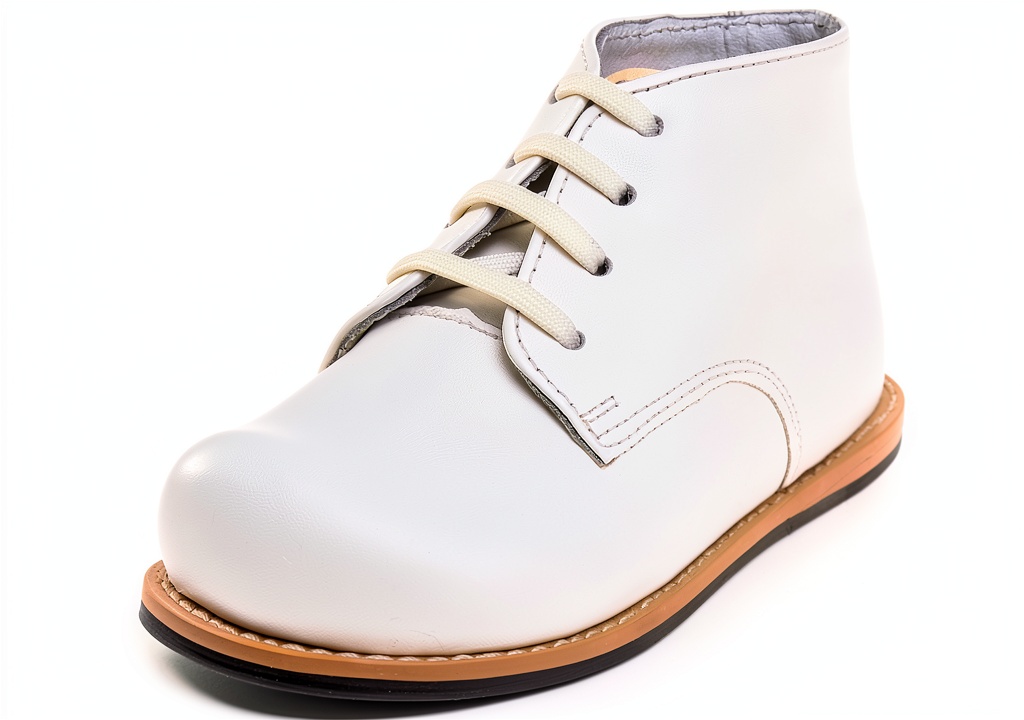 Josmo leather infant walking shoes on a baby's feet