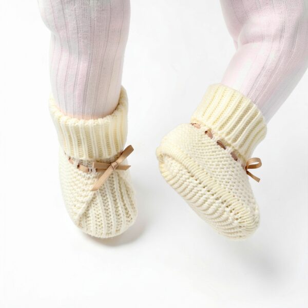 Baby Booties Soft Cotton Infant Shoes Skyblue Classic-2