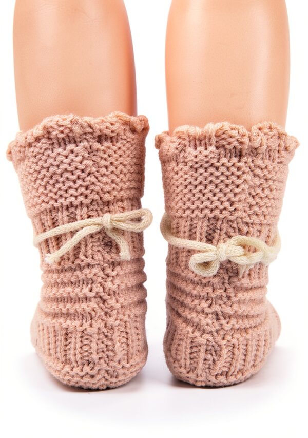 Handcrafted Baby Booties Soft Cotton Infant Booties Style1-4