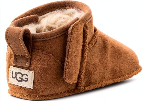 UGG Infant Boots Suede Wool Lined Chestnut Black Peony-4