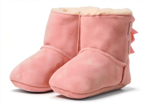 UGG Baby Girls Boots Suede Bow Infant Winter Footwear-0