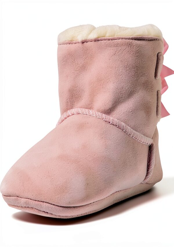 UGG Baby Girls Boots Suede Bow Infant Winter Footwear-6
