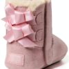 UGG Baby Girls Boots Suede Bow Infant Winter Footwear-4