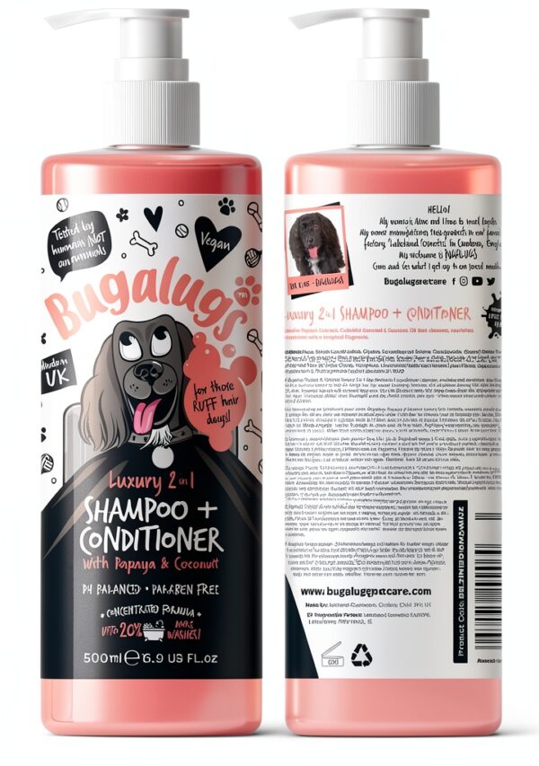 BUGALUGS Dog Shampoo Conditioner for All Breeds-0