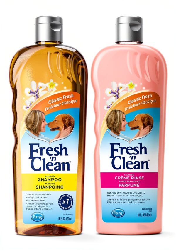 PetAg Fresh n Clean Dog Shampoo & Creme Rinse Bundle 2‑Pack 33.98-0