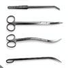 Aquascaping Tools 7-in-1 Kit KnR Harmony Steel Aquarium Set Black-7