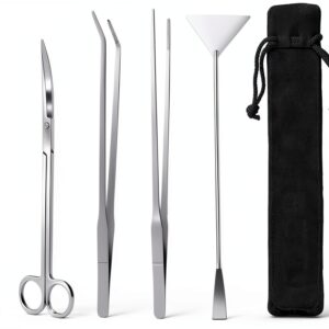 15in Aquascaping Tools 4-in-1 Stainless Steel Set by Yokgrass-0
