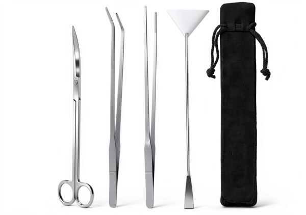 15in Aquascaping Tools 4-in-1 Stainless Steel Set by Yokgrass-0