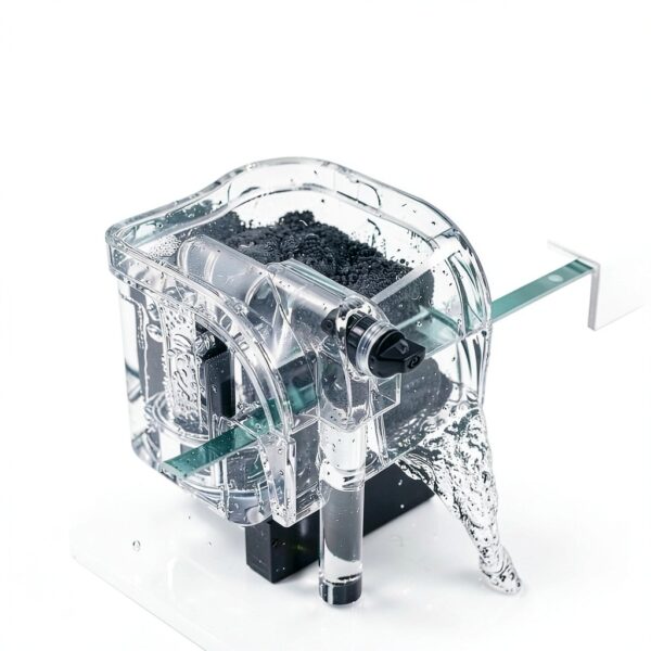 2.2 Gallon Fish Tank Kit HSIFMATE with LED Light and Quiet Filter-3